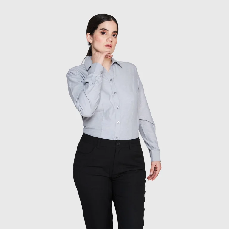 Camisa oxford corporativa, tela resistente para uso diario