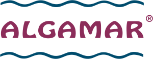 Logotipo de Algamar, cliente de uniformes corporativos Grazia Fontanesi